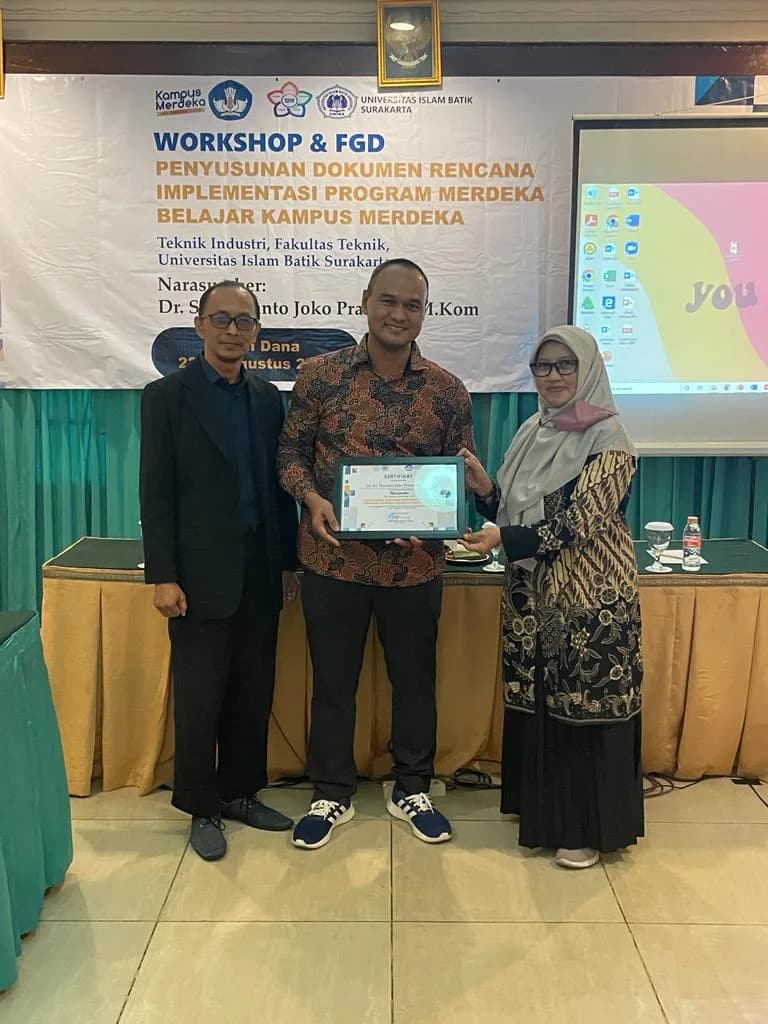 Sosialisasi program MBKM mahasiswa Teknik Industri Universitas Islam Batik Surakarta