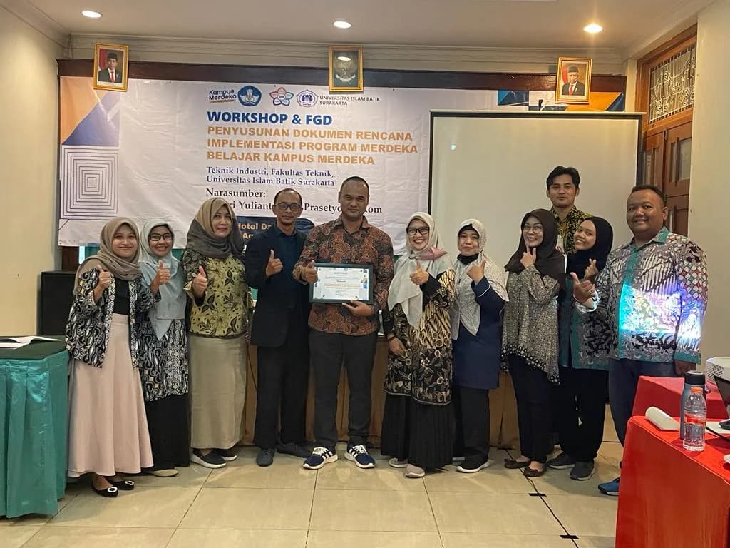 Perumusan rencana pertukaran mahasiswa antara Teknik Industri UNIBA dan Teknik Industri UNIVET dalam Mendukung Kampus Merdeka Mandiri Fakultas Teknik, Universitas Islam Batik Surakarta