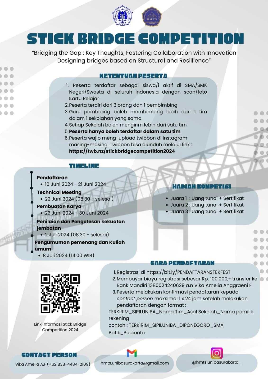 Stick Bridge Competition β Engineering Festival 2024