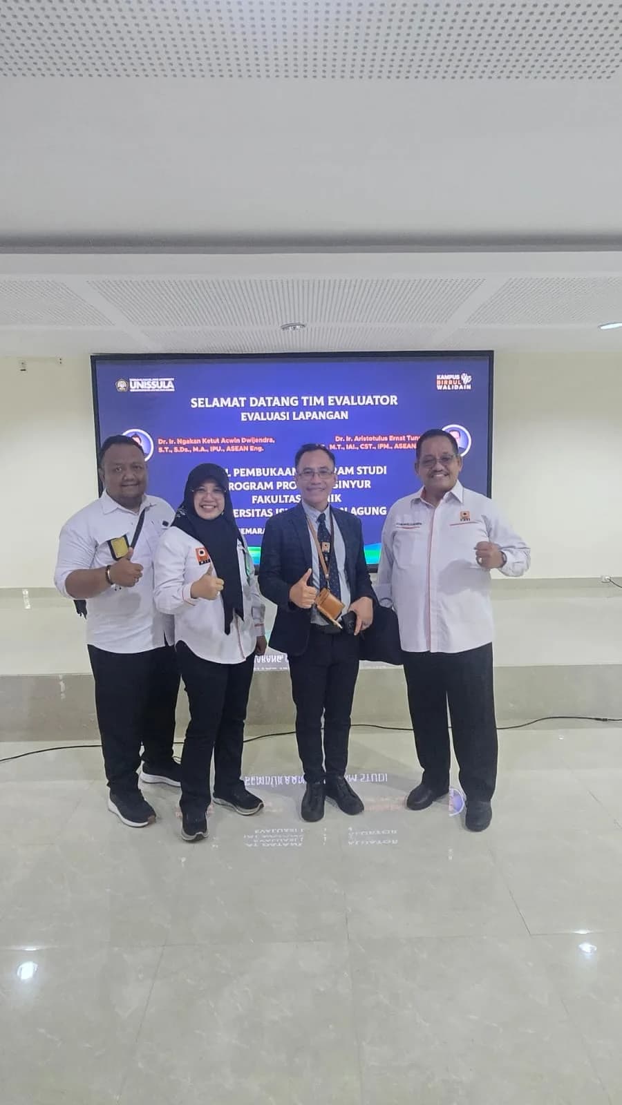 Dekan Fakultas Teknik UNIBA Surakarta Hadiri Evaluasi Lapangan Usul Pembukaan Program Profesi Insinyur Unissula