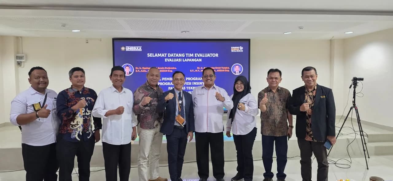 Dekan Fakultas Teknik UNIBA Surakarta Hadiri Evaluasi Lapangan Usul Pembukaan Program Profesi Insinyur Unissula