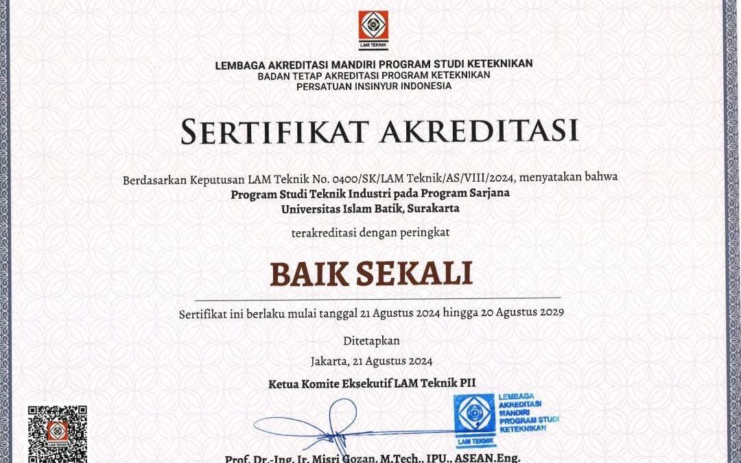 Selamat & Sukses atas diraihnya akreditas Baik Sekali kepada Program ...